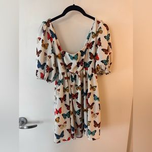 Show Me Your MuMu butterfly baby doll dress